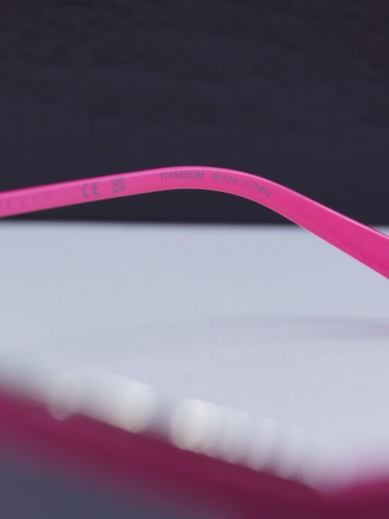Philipp Plein SPP119M Rose Venus 07BE Rectangle Sunglasses - Polished Fuchsia main image 5